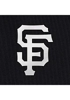 Antigua San Francisco Giants Womens Grey Metallic Logo Victory Hooded Sweatshirt