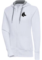 Antigua Boston Red Sox Womens Metallic Logo Victory Long Sleeve Full Zip Jacket