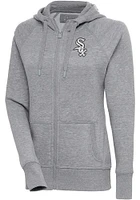 Antigua Chicago White Sox Womens Metallic Logo Victory Long Sleeve Full Zip Jacket