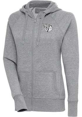 Antigua Cleveland Guardians Womens Metallic Logo Victory Long Sleeve Full Zip Jacket