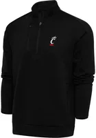 Antigua Cincinnati Bearcats Mens Generation Long Sleeve Qtr Zip Pullover