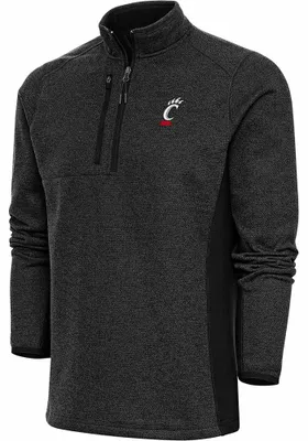 Antigua Cincinnati Bearcats Mens Course Long Sleeve Qtr Zip Pullover