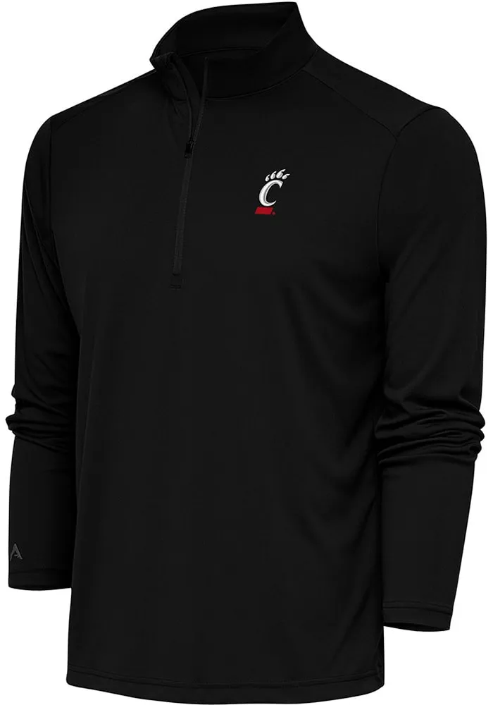 Antigua Cincinnati Bearcats Mens Tribute Long Sleeve Qtr Zip Pullover