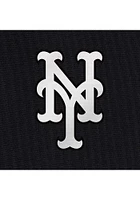 Antigua New York Mets Womens Charcoal Metallic Logo Victory Long Sleeve Full Zip Jacket