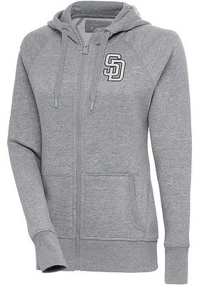 Antigua San Francisco Giants Womens Metallic Logo Victory Long Sleeve Full Zip Jacket