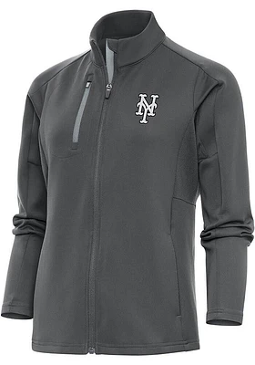 Antigua New York Mets Womens Metallic Logo Generation Light Weight Jacket