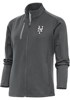 Antigua New York Mets Womens Metallic Logo Generation Light Weight Jacket