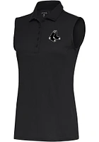 Antigua Boston Red Sox Womens Grey Metallic Logo Tribute Polo Shirt