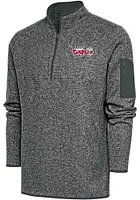 Antigua Lansing Lugnuts Mens Fortune Long Sleeve Qtr Zip Fashion Pullover