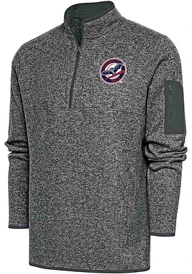 Antigua Louisville Bats Mens Fortune Long Sleeve Qtr Zip Fashion Pullover