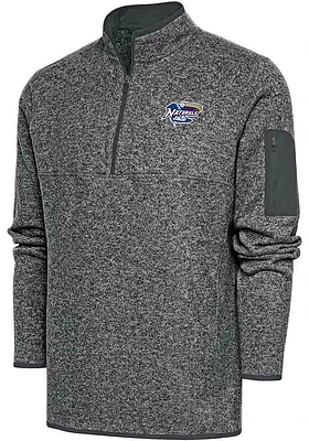 Antigua Mens Fortune Long Sleeve Qtr Zip Fashion Pullover