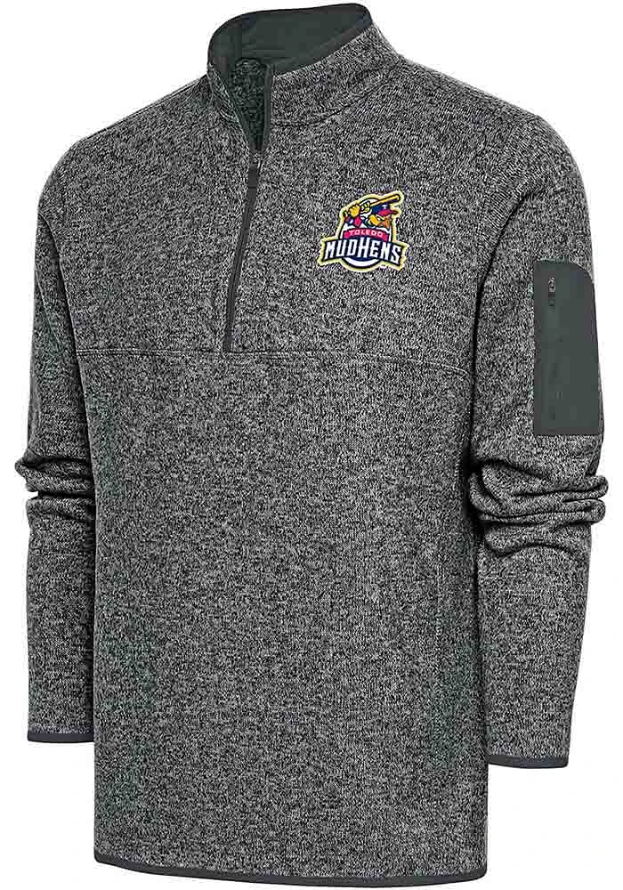 Antigua Toledo Mud Hens Mens Fortune Long Sleeve Qtr Zip Fashion Pullover