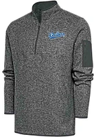 Antigua Tulsa Drillers Mens Fortune Long Sleeve Qtr Zip Fashion Pullover