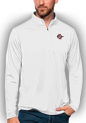 Antigua San Diego State Aztecs Mens Tribute Long Sleeve Qtr Zip Pullover