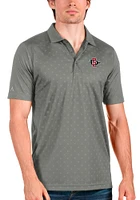 Antigua San Diego State Aztecs Mens Grey Spark Short Sleeve Polo