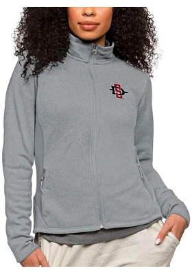Antigua San Diego State Aztecs Womens Grey Course Light Weight Jacket
