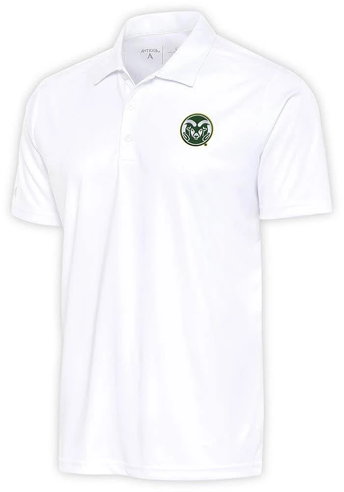 Antigua Colorado State Rams White Tribute Big and Tall Polo