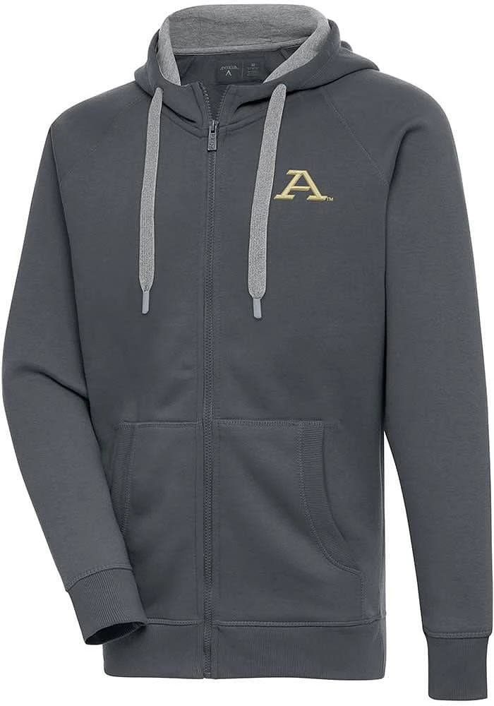 Antigua Akron Zips Mens Charcoal Victory Long Sleeve Full Zip Jacket