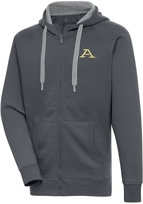 Antigua Akron Zips Mens Charcoal Victory Long Sleeve Full Zip Jacket