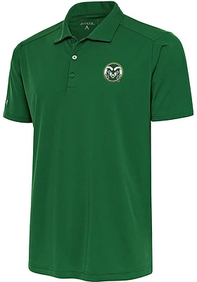Antigua Colorado State Rams Mens Green Tribute Short Sleeve Polo