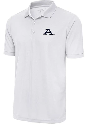 Antigua Akron Zips Mens White Legacy Pique Short Sleeve Polo
