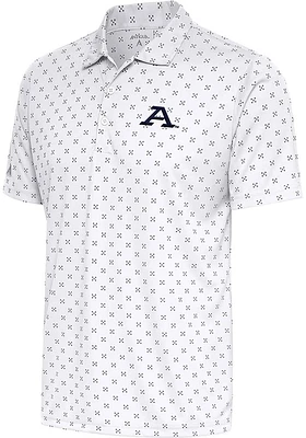 Antigua Akron Zips Mens White Spark Short Sleeve Polo