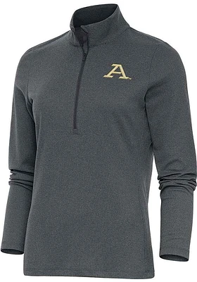 Antigua Akron Zips Womens Charcoal Epic Qtr Zip Pullover