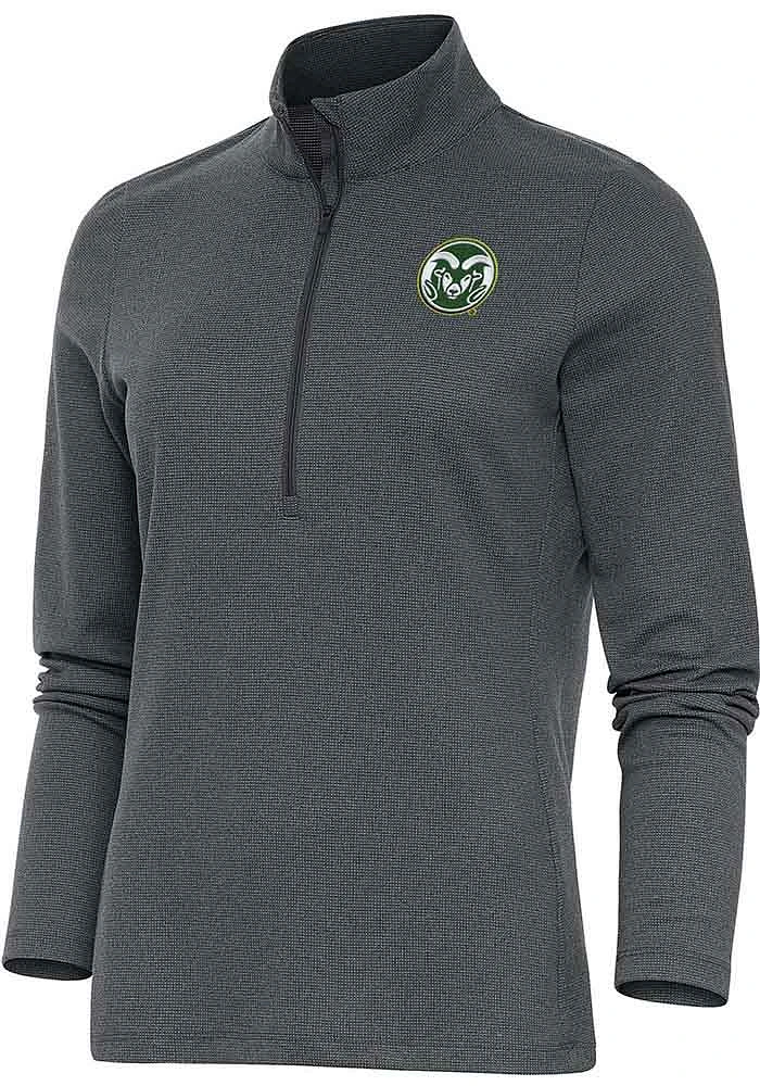 Antigua Colorado State Rams Womens Charcoal Epic Qtr Zip Pullover