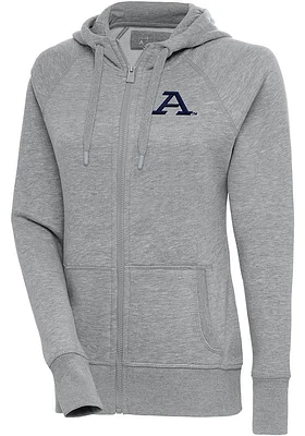 Antigua Akron Zips Womens Grey Victory Long Sleeve Full Zip Jacket