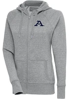 Antigua Akron Zips Womens Grey Victory Long Sleeve Full Zip Jacket