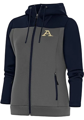 Antigua Akron Zips Womens Navy Blue Protect Medium Weight Jacket