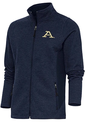 Antigua Akron Zips Womens Navy Blue Course Light Weight Jacket