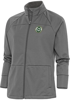 Antigua Colorado State Rams Womens Grey Links Medium Weight Jacket