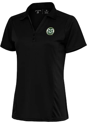 Antigua Colorado State Rams Womens Tribute Short Sleeve Polo Shirt
