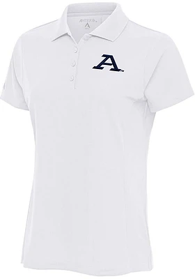 Antigua Akron Zips Womens White Legacy Pique Short Sleeve Polo Shirt