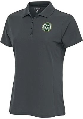 Antigua Colorado State Rams Womens Legacy Pique Short Sleeve Polo Shirt