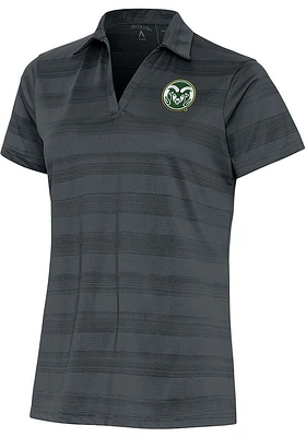 Antigua Colorado State Rams Womens Compass Short Sleeve Polo Shirt