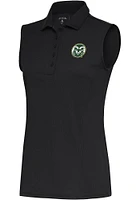 Antigua Colorado State Rams Womens Charcoal Tribute Polo Shirt