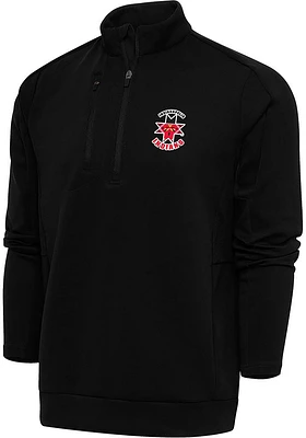 Antigua Indianapolis Indians Mens Generation Long Sleeve Qtr Zip Pullover