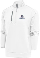 Antigua Lehigh Valley Ironpigs Mens White Generation Long Sleeve Qtr Zip Pullover