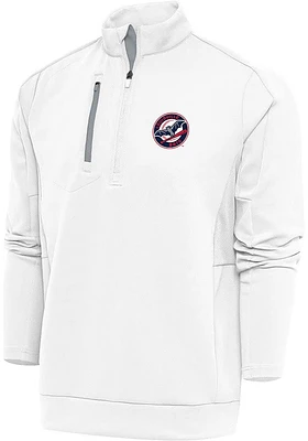 Antigua Louisville Bats Mens Generation Long Sleeve Qtr Zip Pullover