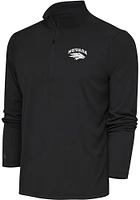 Antigua Nevada Wolf Pack Mens Charcoal Tribute Long Sleeve Qtr Zip Pullover