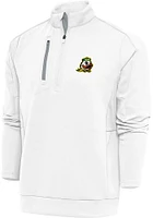 Antigua Oregon Ducks Mens White Generation Long Sleeve Qtr Zip Pullover