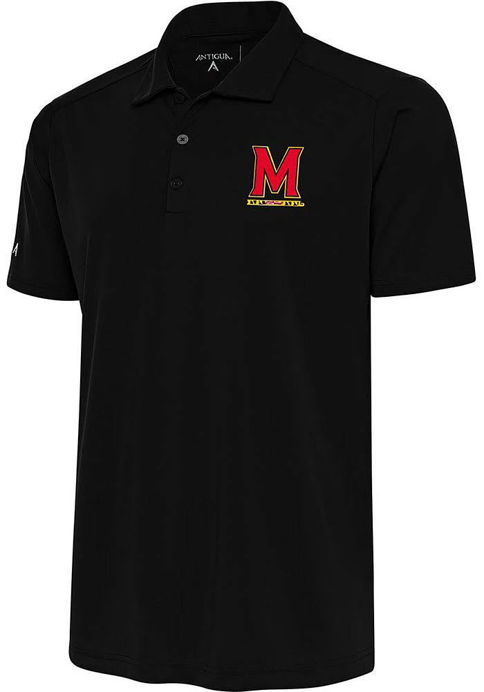 Antigua Maryland Terrapins Mens Black Tribute Short Sleeve Polo