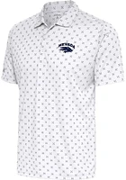Antigua Nevada Wolf Pack Mens White Spark Short Sleeve Polo