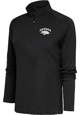Antigua Nevada Wolf Pack Womens Charcoal Tribute Qtr Zip Pullover