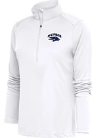 Antigua Nevada Wolf Pack Womens White Tribute Qtr Zip Pullover