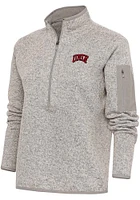 Antigua UNLV Runnin Rebels Womens Oatmeal Fortune Qtr Zip