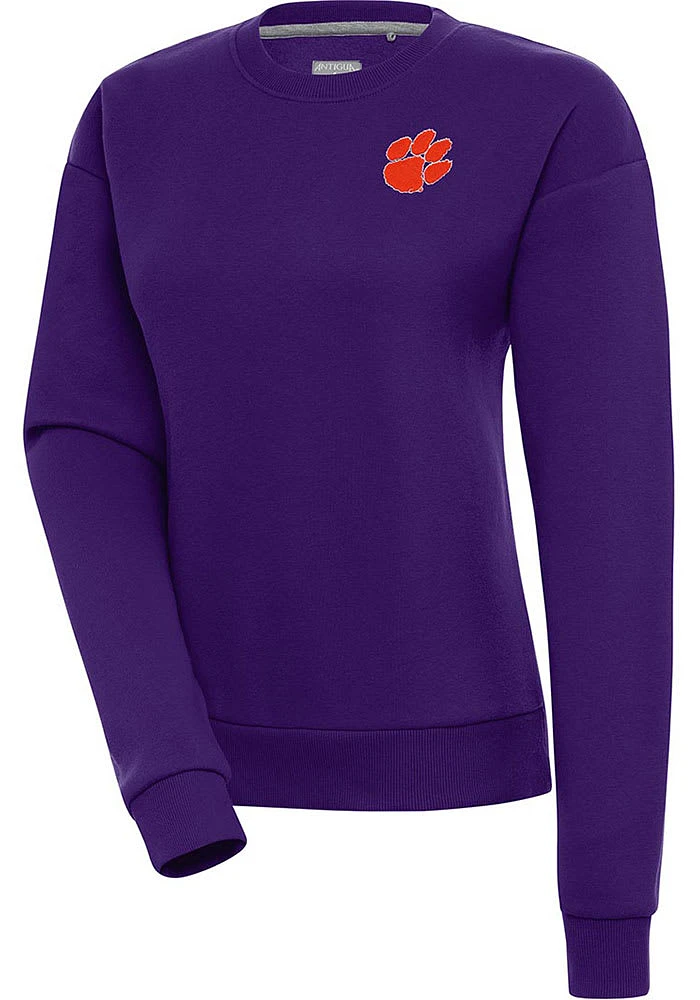 Antigua Clemson Tigers Womens Victory Crew Sweatshirt