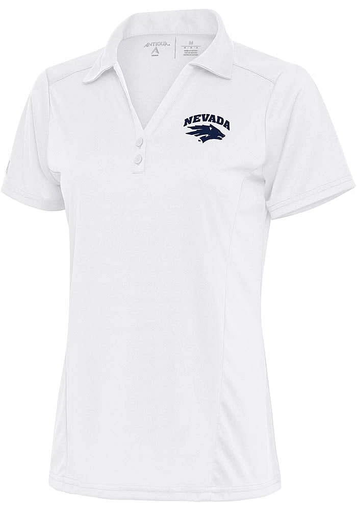Antigua Nevada Wolf Pack Womens Tribute Short Sleeve Polo Shirt